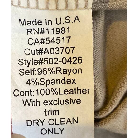 Bailey 44 Dress Genuine Leather Trim Jersey Stretch Knit Tank Dress Womens M - Picture 7 of 8